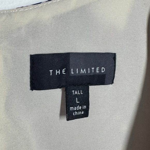 The Limited Dress Women L Tall Purple Paisley Mini Preppy Office Party Wedding - Picture 4 of 6